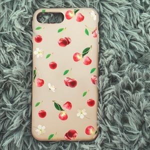 cherry print iphone 7+ case